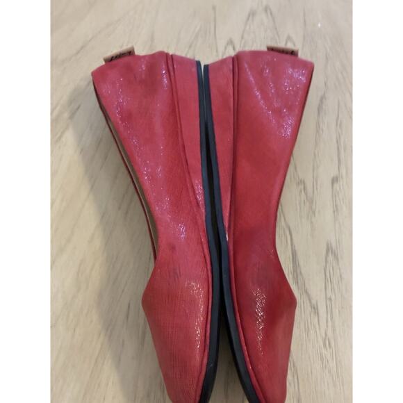 French Sole Holiday RED Ballet Flats Sparkle Ballerina Suede Italy Dorthy OZ 9.5 - Picture 16 of 16